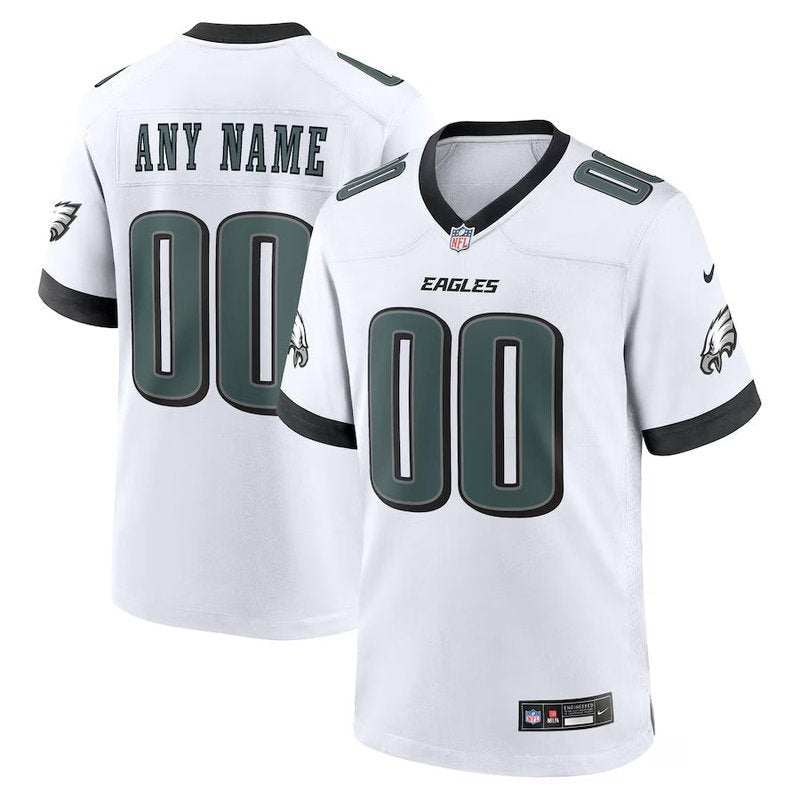 Philadelphia Eagles - Personalizada NFL Game Camisa - Branca