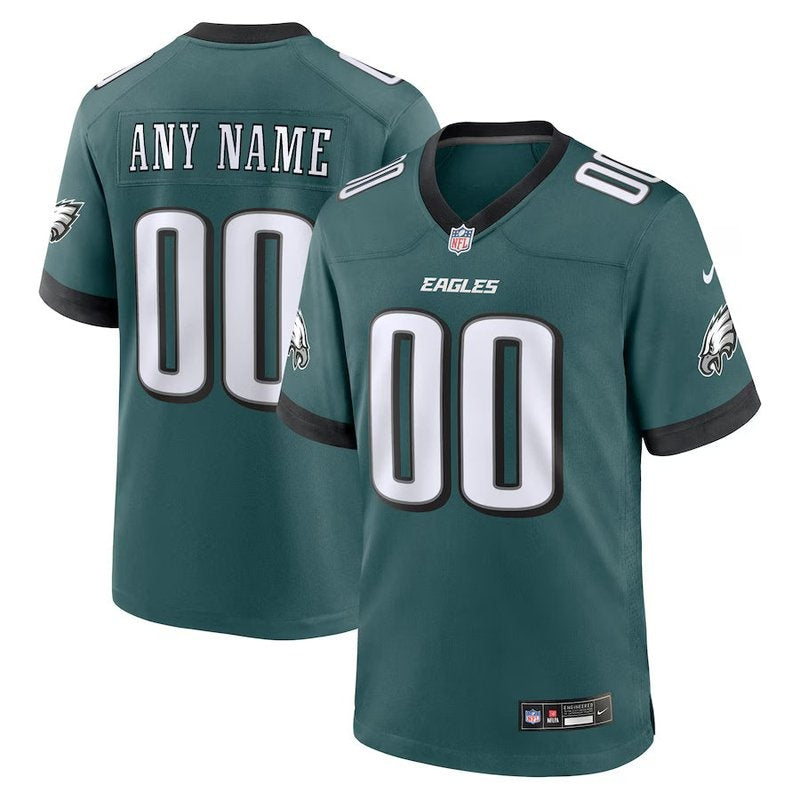 Philadelphia Eagles - Midnight Personalizada NFL Game Camisa - Verde
