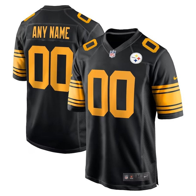 Pittsburgh Steelers - Alternate Personalizada NFL Game Camisa - Preta