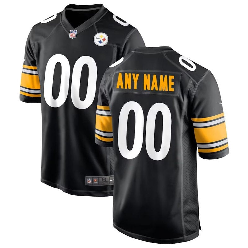 Pittsburgh Steelers - Personalizada NFL Game Camisa - Preta