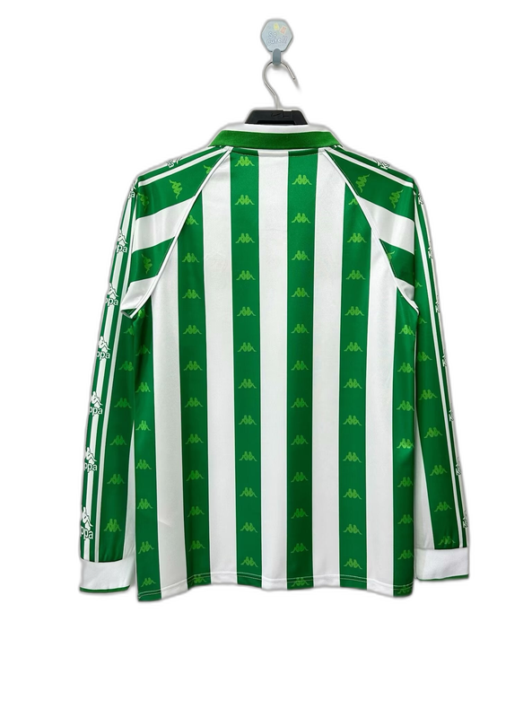 Real Betis 95/97 I Home Camisa - Manga Longa Versão Retrô