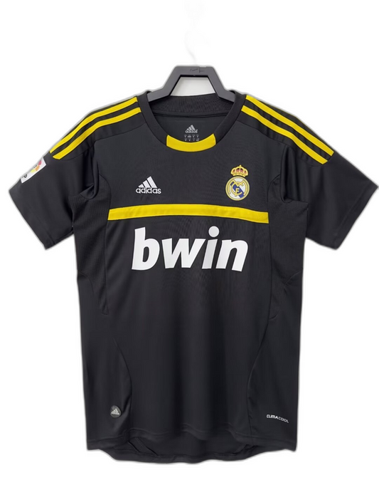 Real Madrid 11/12 Goleiro Preta Camisa - Versão Retrô