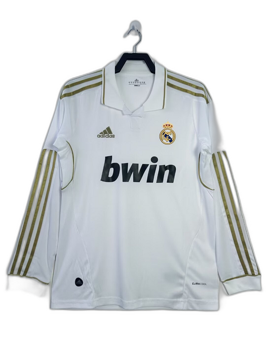 Real Madrid 11/12 I Home Camisa - Manga Longa Versão Retrô