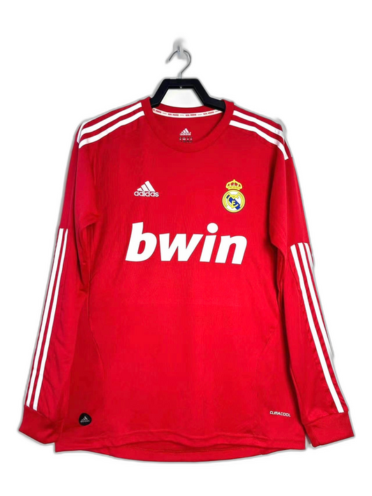 Real Madrid 11/12 II Away Camisa - Manga Longa Versão Retrô