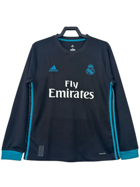 Real Madrid 17/18 II Away Jersey - Long Sleeve Retro Version