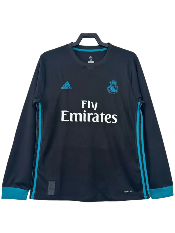 Real Madrid 17/18 II Away Jersey - Long Sleeve Retro Version