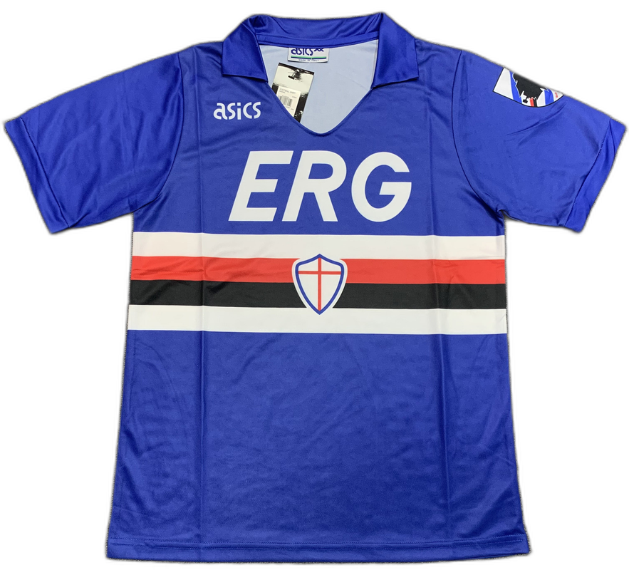 Sampdoria 90/91 I Home Camisa - Versão Retrô