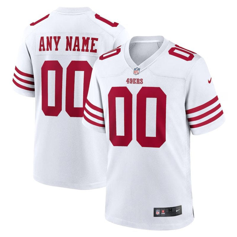 San Francisco 49ers - Personalizada NFL Game Camisa - Branca