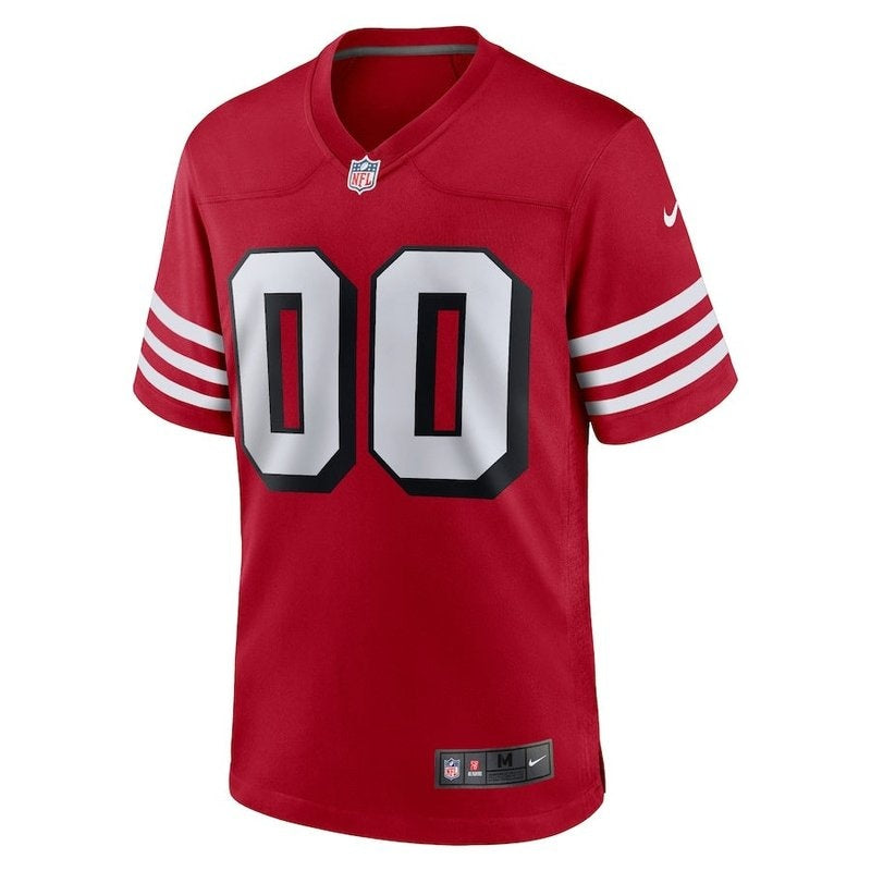 San Francisco 49ers - Scarlet Alternate Personalizada NFL Game Camisa