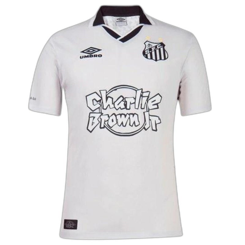 Santos Charlie Brown JR Branca Camisa - Versão Torcedor