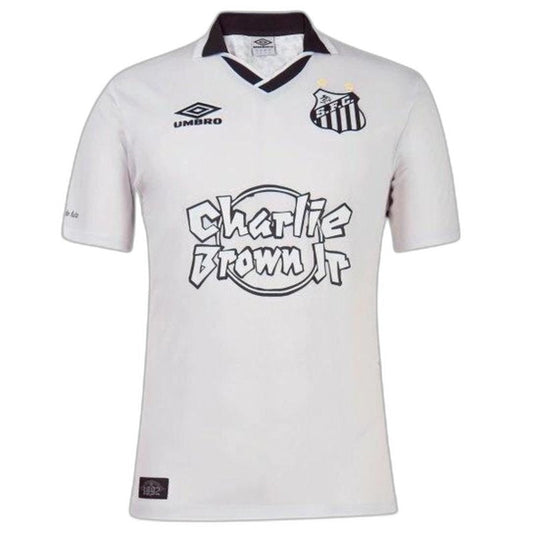 Santos Charlie Brown JR Branca Camisa - Versão Torcedor