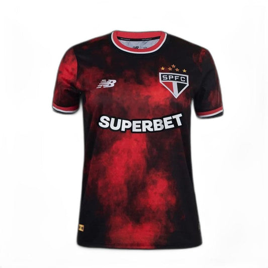 Sao Paulo 24/25 Comemorativa Preta Camisa - Feminina's