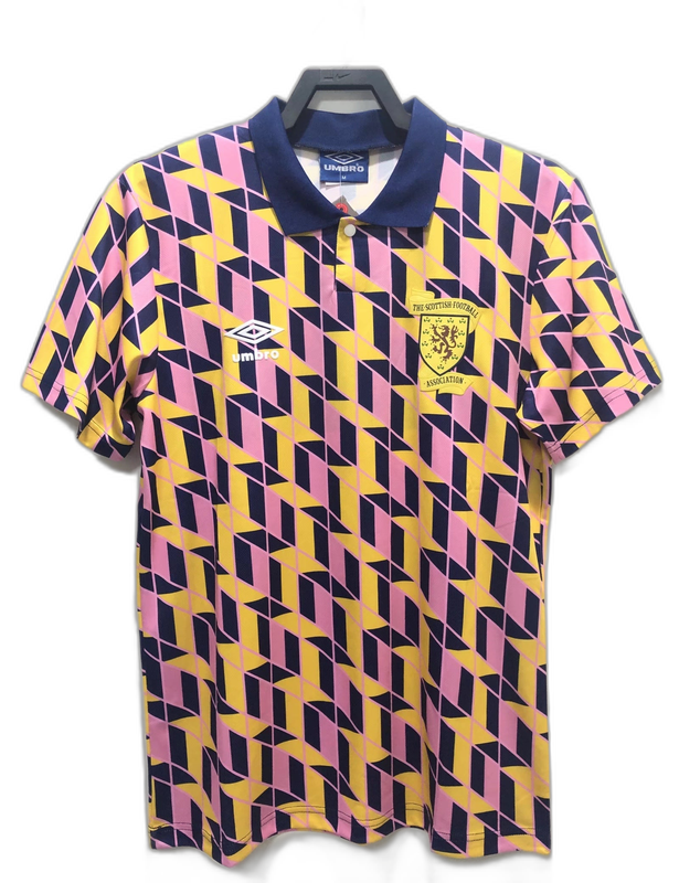 Scotland 88/89 Amarela Camisa - Versão Retrô