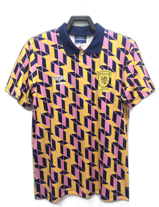 Scotland 88/89 Amarela Camisa - Versão Retrô