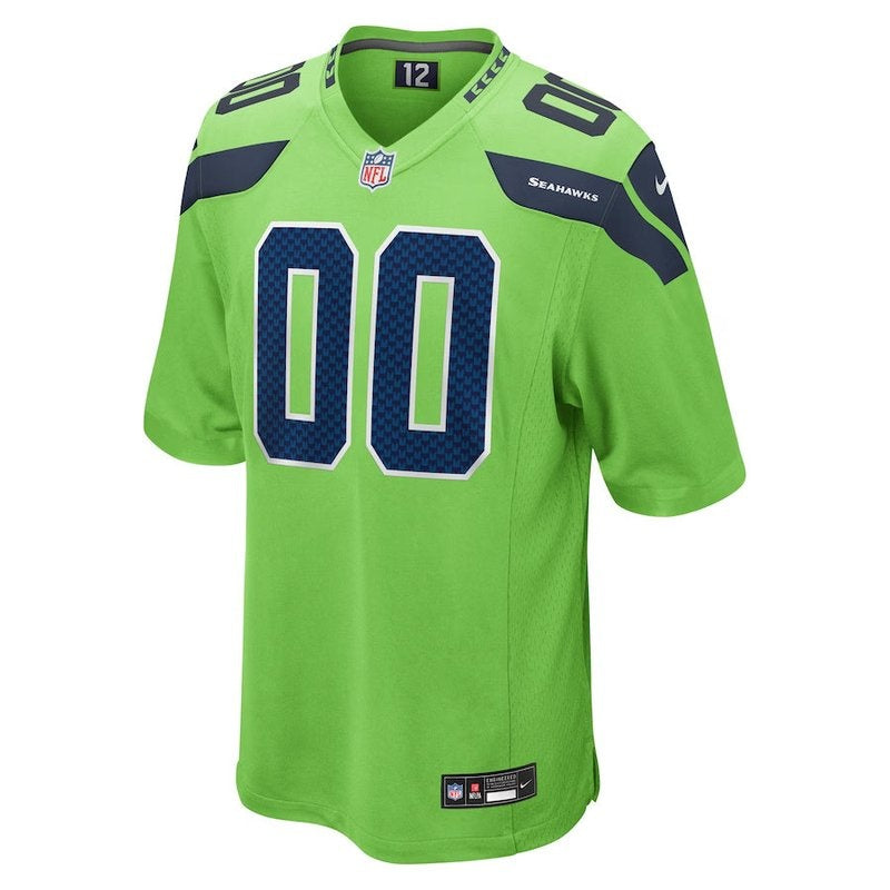 Seattle Seahawks - Alternate Personalizada NFL Game Camisa - Neon Verde