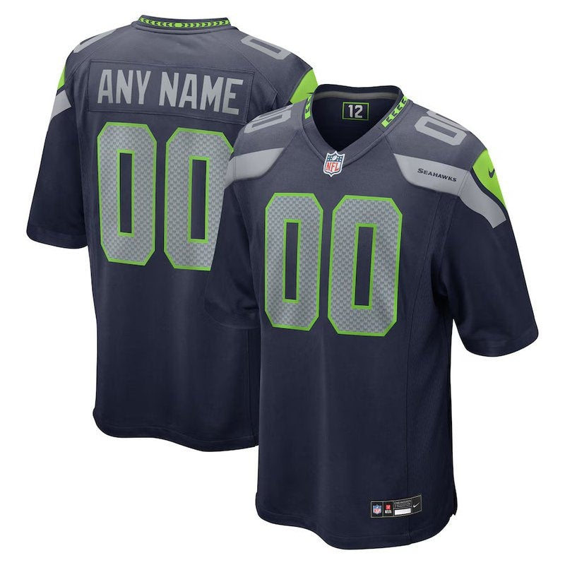 Seattle Seahawks - College Personalizada NFL Game Camisa - Navy