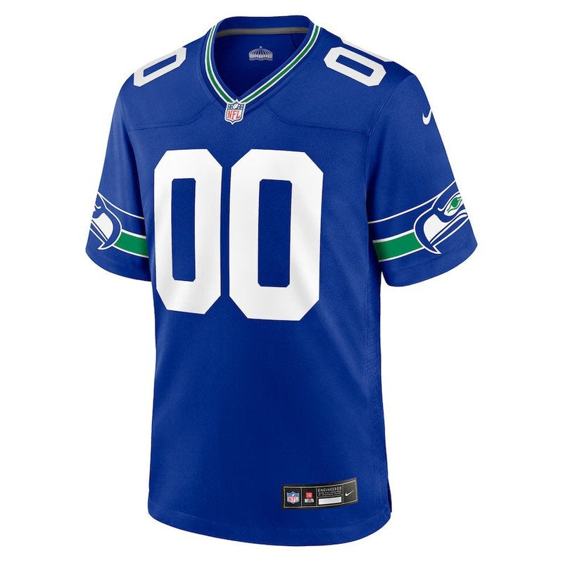 Seattle Seahawks - Royal Throwback Personalizada NFL Camisa