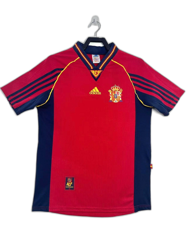 Spain 1998 I Home Camisa - Versão Retrô