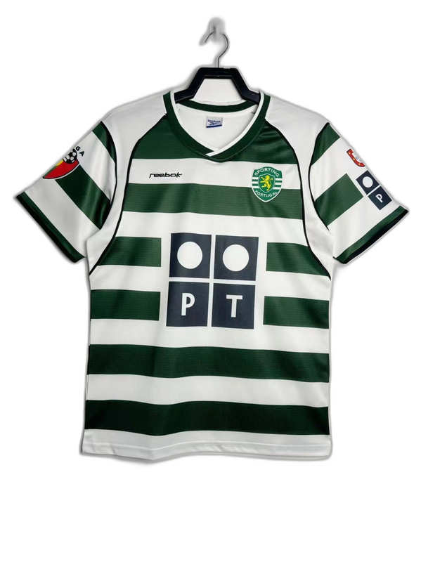 Sporting Lisbon 01/03 I Home Camisa - Versão Retrô