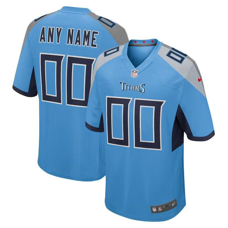 Tennessee Titans - Alternate Personalizada NFL Game Camisa - Light Azul