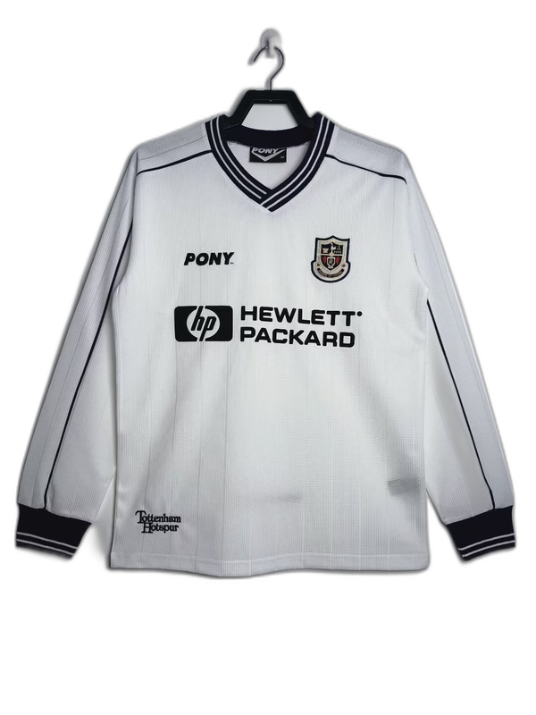 Tottenham 97/99 I Home Camisa - Manga Longa Versão Retrô