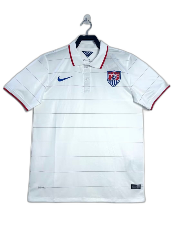 USA 2014 Branca Camisa - Versão Retrô