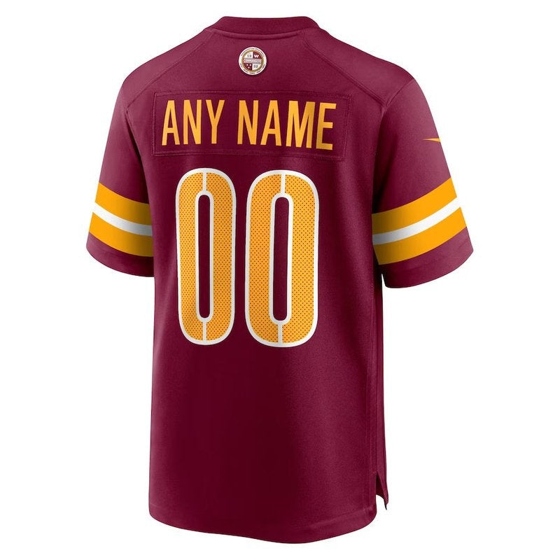 Washington Commanders - Burgundy Personalizada NFL Game Camisa