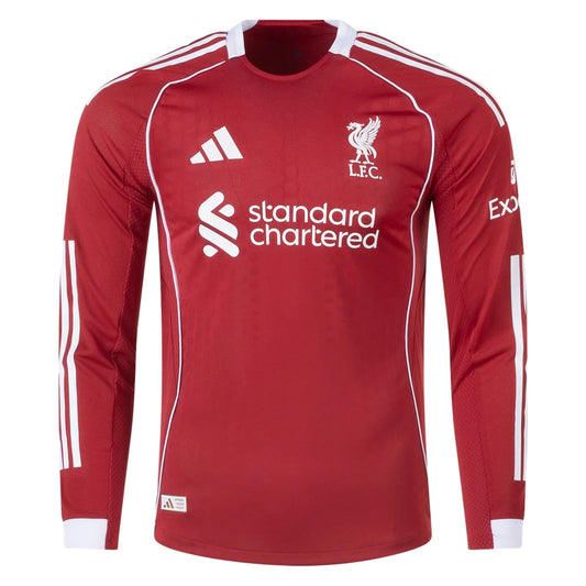 Liverpool 25/26 I Home Camisa - Manga Longa